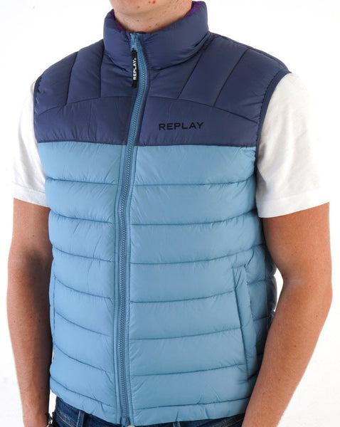 Replay Gilet Blue
