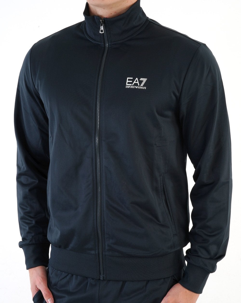 EA7 Polyester Tracksuit Navy Blue