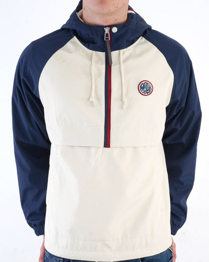 Pretty Green Tilby Colour Block Overhead Jacket Navy
