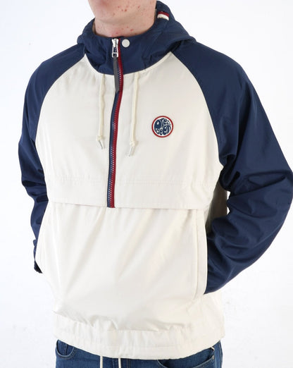 Pretty Green Tilby Colour Block Overhead Jacket Navy
