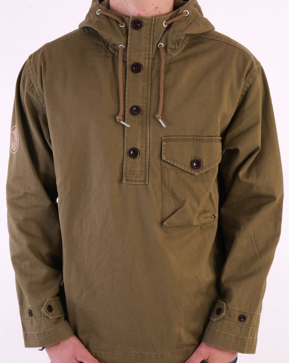 Pretty Green Forrest Smock Khaki Green