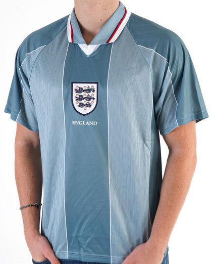 England Euro 96 Retro Away Shirt Blue/Grey