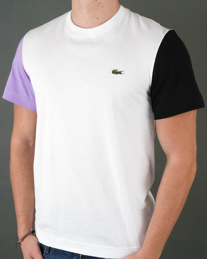 Lacoste Contrast T-shirt White/Purple/Black
