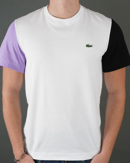 Lacoste Contrast T-shirt White/Purple/Black