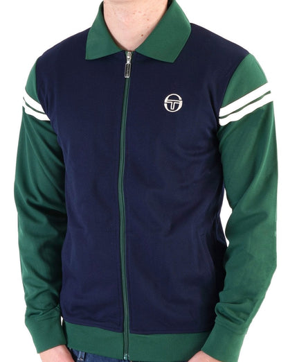 Sergio Tacchini Verdi Track Top Navy  Green