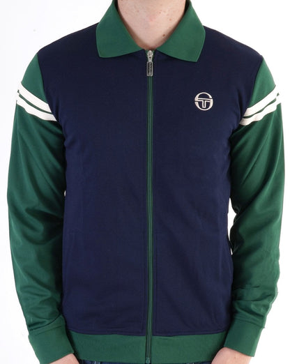 Sergio Tacchini Verdi Track Top Navy  Green