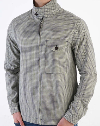 Pretty Green Houndstooth Overshirt Multi Colour