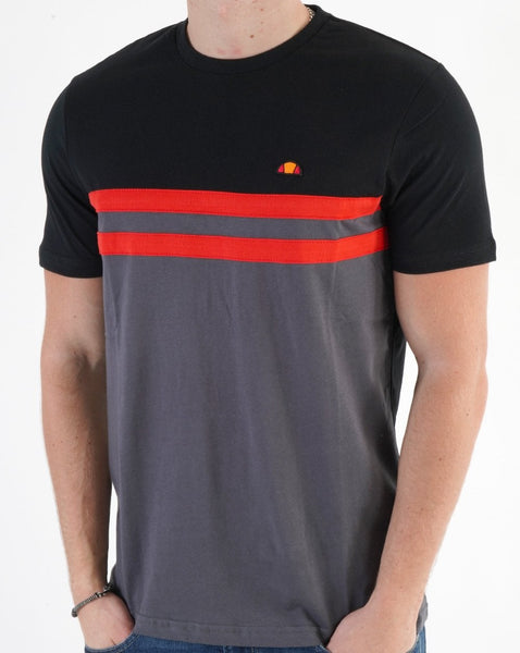 Ellesse Cavello T Shirt Dark Grey/Black