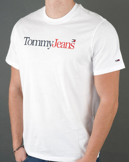 Tommy Jeans Logo T-shirt White