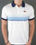 Ellesse Faded Multi Stripe Polo Shirt White/Blue