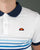 Ellesse Faded Multi Stripe Polo Shirt White/Blue