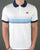 Ellesse Faded Multi Stripe Polo Shirt White/Blue