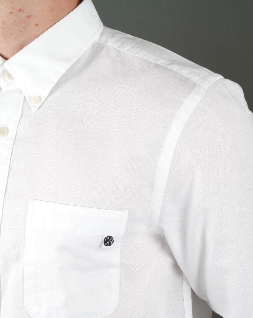 Pretty Green Oxford Long Sleeve Shirt White