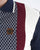 Trojan Geometric Panel Polo Navy