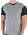 Ska & Soul Houndstooth Panel T-shirt Navy