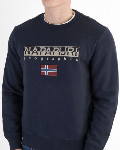 Napapijri Ayas Crew Neck Sweatshirt Navy Blue