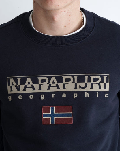 Napapijri Ayas Crew Neck Sweatshirt Navy Blue