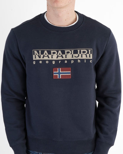 Napapijri Ayas Crew Neck Sweatshirt Navy Blue