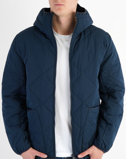 Barbour Hooded Liddesdale Quilt Jacket Navy