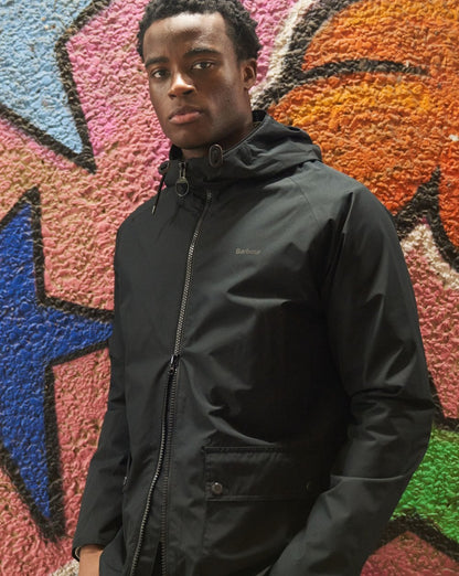 Barbour Domus Hooded Jacket Black