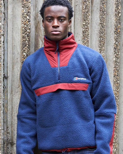 Berghaus U Urb Oversized Smock Fleece Navy/Dark Red