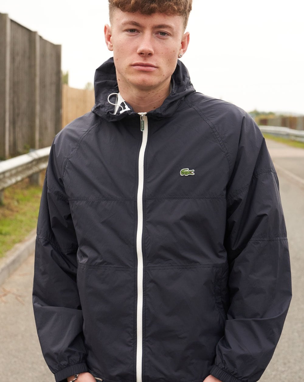 Lacoste Hooded Jacket Navy