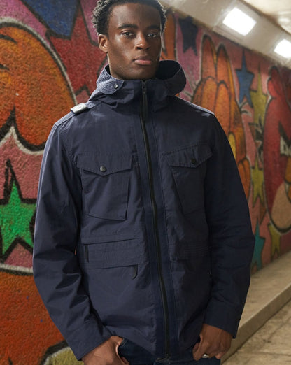 Ma.strum Hooded Jacket Navy