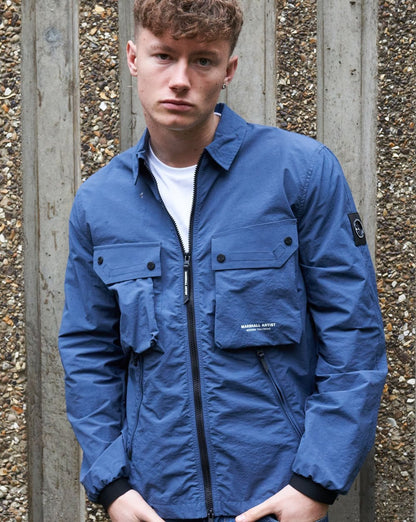 Marshall Artist Overshirt Airforce Blue