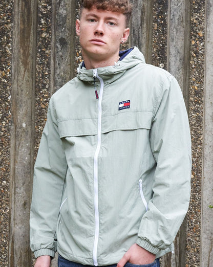 Tommy Jeans Chicago Windbreaker Faded Green