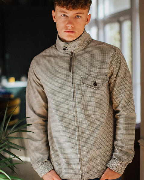 Pretty Green Houndstooth Overshirt Multi Colour