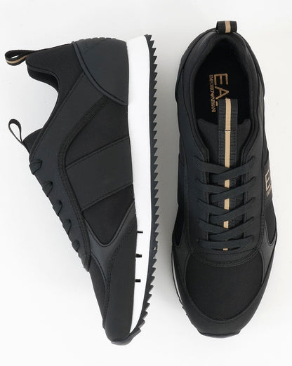 EA7 Emporio Armani Runner Trainer Black/Gold/White