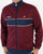 Ellesse Chest Panel Track Top Burgundy/Navy