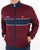 Ellesse Chest Panel Track Top Burgundy/Navy