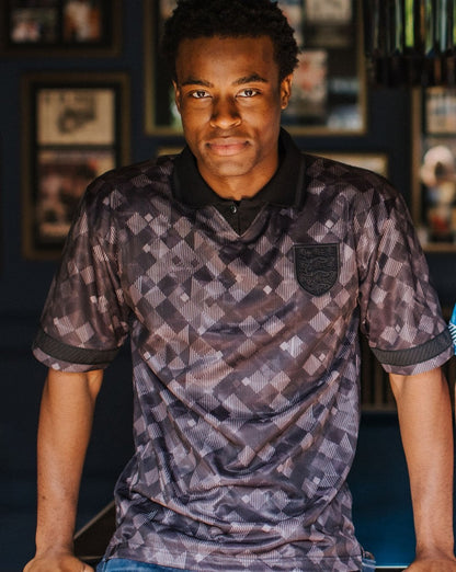 England 1990 Black-Out Shirt Black