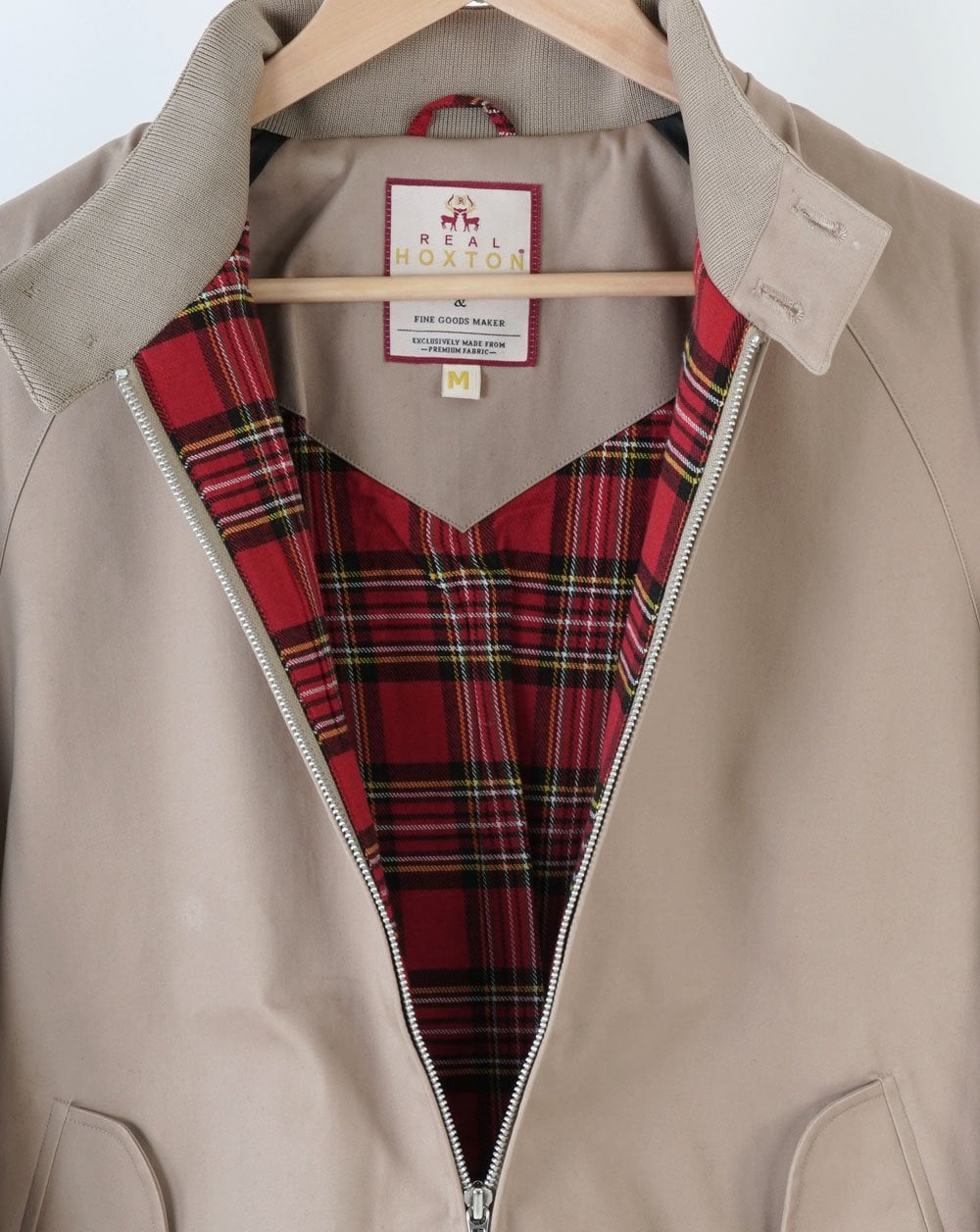 Real Hoxton Harrington Jacket Beige
