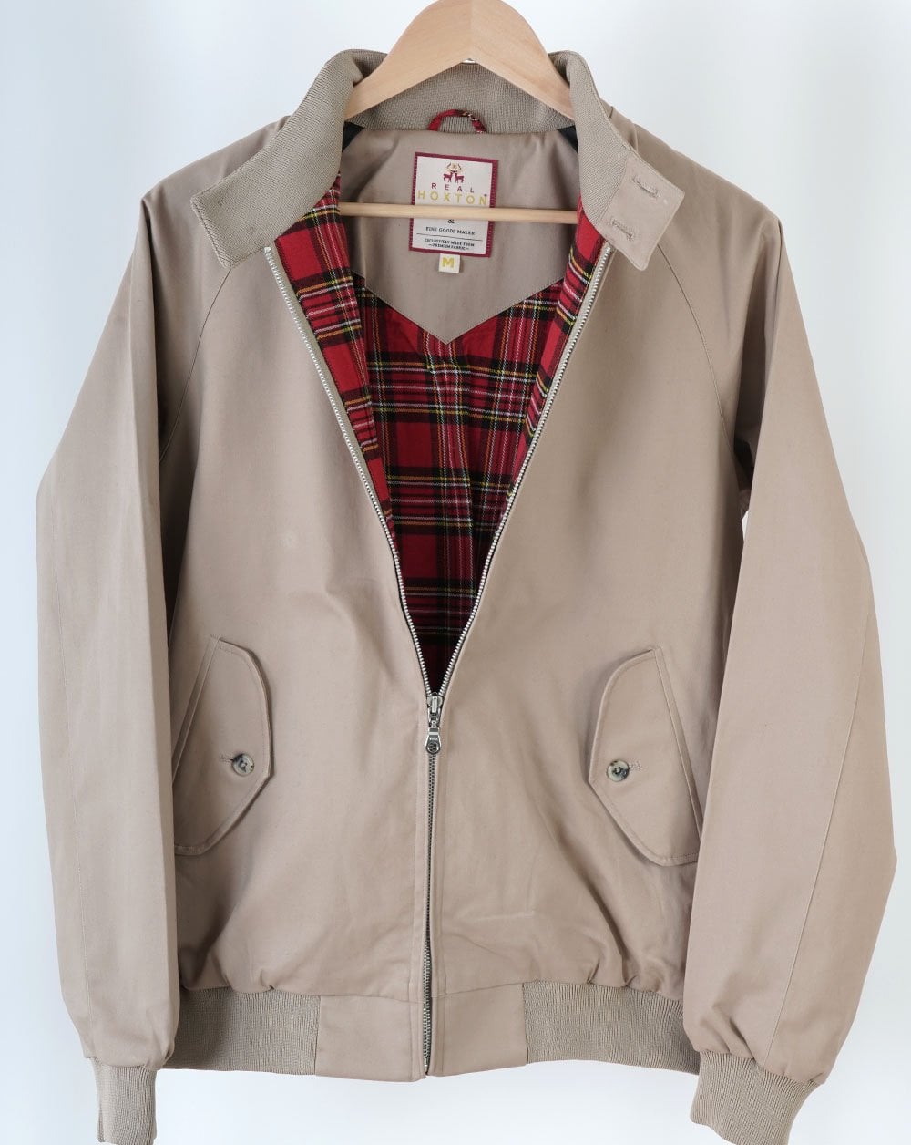 Real Hoxton Harrington Jacket Beige