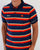 Ellesse Corp Multi Stripe Polo Shirt Navy