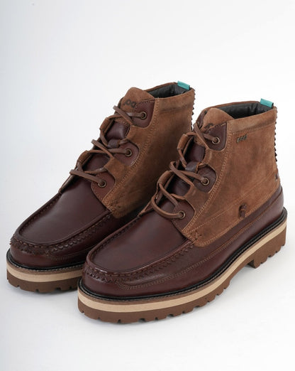 Pod Benedict Leather Moccasin Boot Chestnut