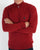 Gabicci Vintage 1/4 Zip Jumper Deep Red
