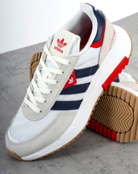 Adidas Retropy F2 Trainers White/Dark Blue/Red