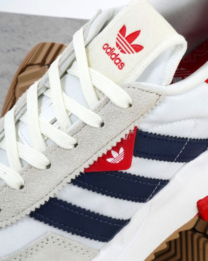 Adidas Retropy F2 Trainers White/Dark Blue/Red