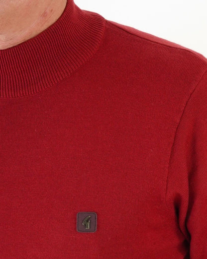 Gabicci Vintage Duke Turtle Neck Dark Red