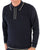 Gabicci Vintage Cannavale LS Knit Polo Navy