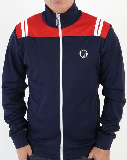 Sergio Tacchini Ice Cap Track Top Navy Blue/ Red