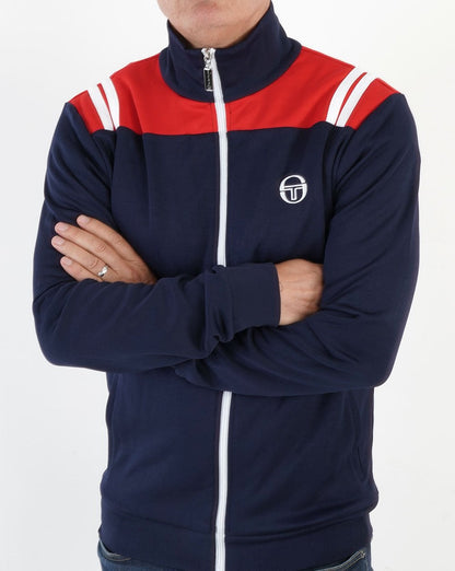 Sergio Tacchini Ice Cap Track Top Navy Blue/ Red