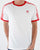 Adidas Originals 3 Stripes T Shirt White/Red