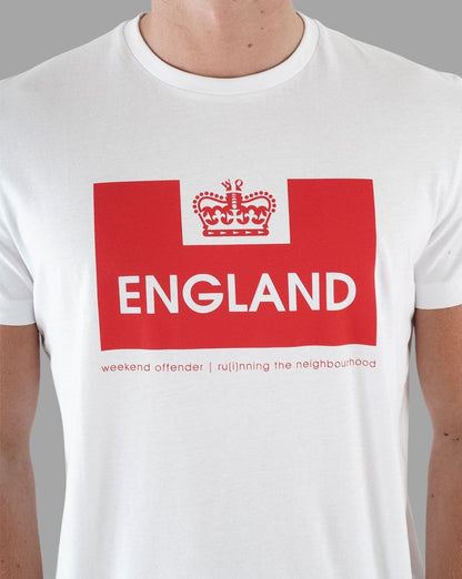 Weekend Offender England T-shirt White/Red