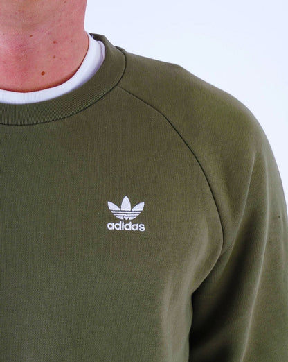 Adidas Originals Essential Crew Sweat Olive Green