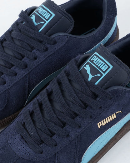 Puma Army Suede Trainer Navy/Aqua Blue