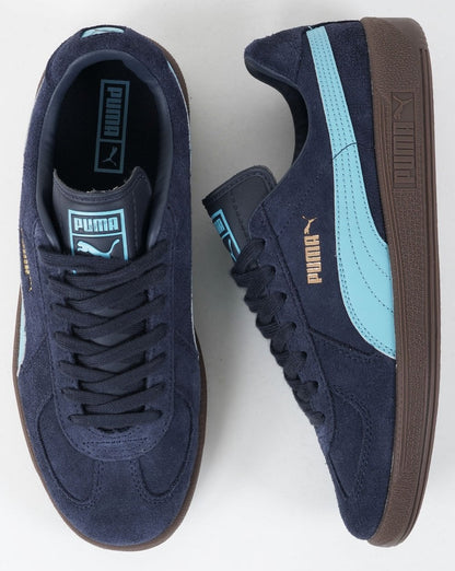 Puma Army Suede Trainer Navy/Aqua Blue